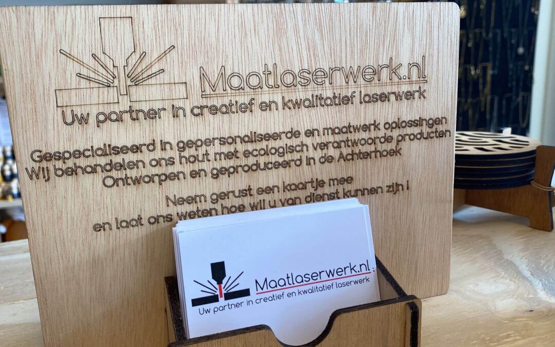 Maatwerk laseren van houten decoratieartikelen